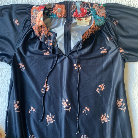 Mr. B of California Long Sleeve Floral Maxi Dress - Picture 2 of 9